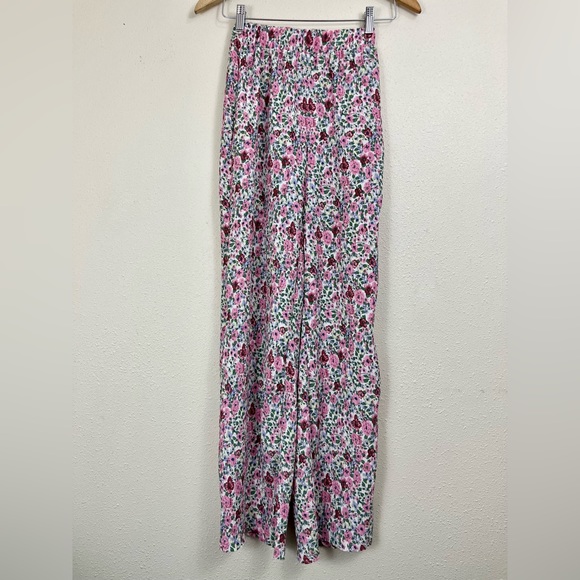 VICI Mable Rosaline Floral Plisse Button Down Shirt Set Womens Size Small - Picture 8 of 12